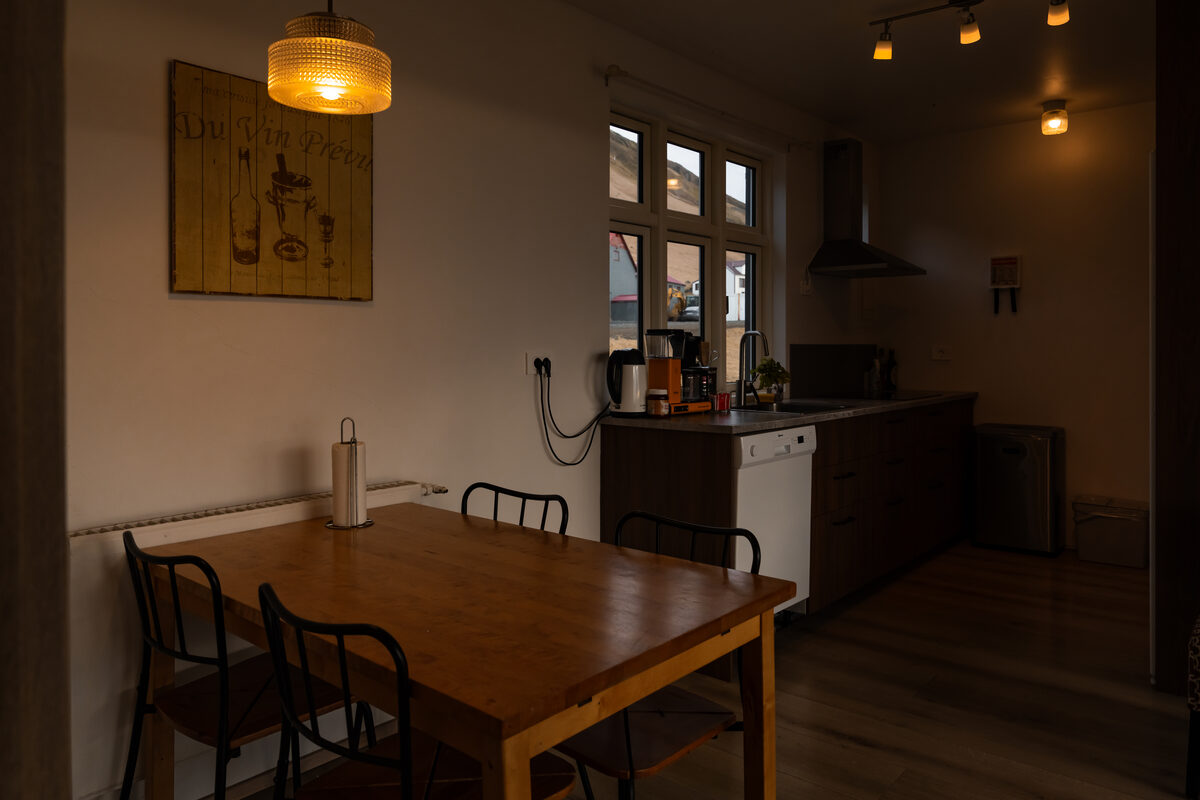 Kitchen and dining area