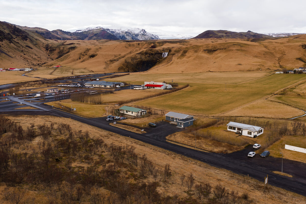 Aerial landscape view